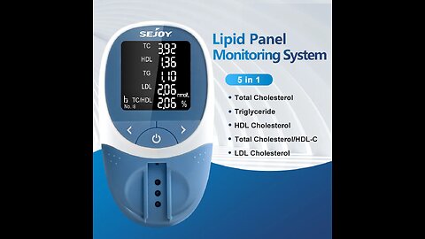 Medical 5 in 1 Blood Lipid Meter Cholesterol Test Kit