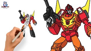 How To Draw Rodimus Prime - Transformers Tutorial