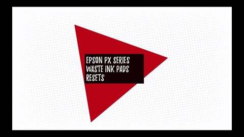 Epson PX Series Waste Ink Pads Error