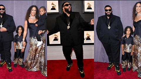 DJ Khaled and His Family Bring Royal Energy to the Grammys