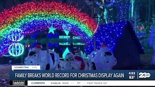 New York family's Christmas light display sets world record