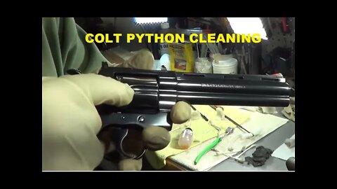 Cleaning & Protecting Colt Python Revolver - Wrapping In Treated Wax Paper