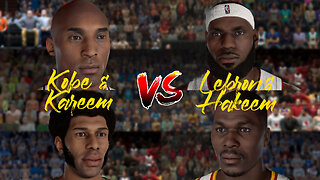 LeBron and Hakeem vs Kobe and Kareem: Who Would Win in NBA 2K23?