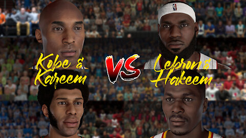 LeBron and Hakeem vs Kobe and Kareem: Who Would Win in NBA 2K23?
