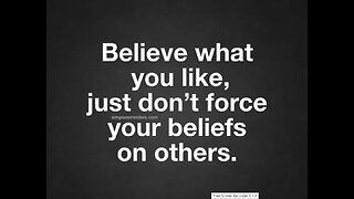 You can't take away free will and force people to believe what they don't believe.