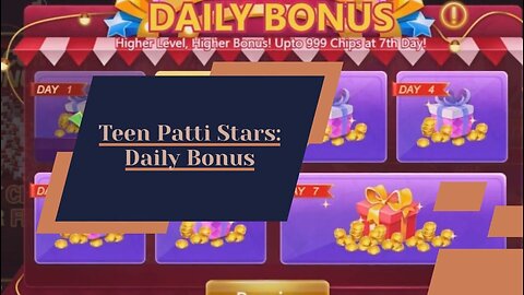 Teen Patti Stars | Daily Bonus