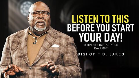 Motivational speech by T. D. Jakes [you need to watch this]