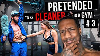 REACTING TO A GYM CLEANER OUTLIFTING PEOPLE IN THE GYM ** THEY COULDNT BELIEVE THEIR EYES**