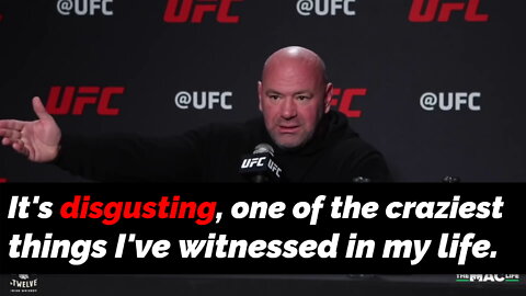 Dana White on taboo and prohibition of early COVID treatment: "DISGUSTING"