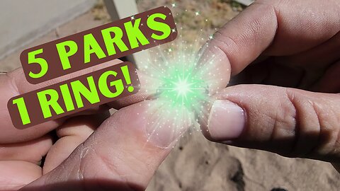 Five Parks, One RING! Metal Detecting Local Arizona Parks