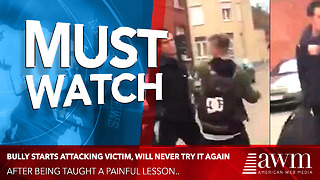 Bully Starts Attacking Victim, Will Never Try It Again After Being Taught Painful Lesson