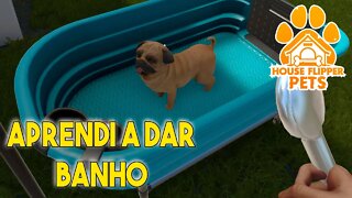 HOUSE FLIPPER PETS DLC DANDO BANHO NO NOSSO CACHORRINHO SIMBA 02