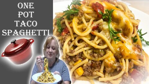 TACO SPAGHETTI ONE POT RECIPE | Cook with me a Delicious Dinner