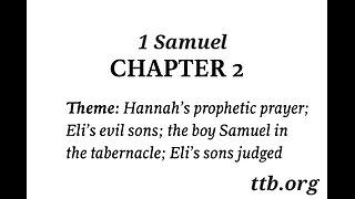 1 Samuel Chapter 2 (Bible Study)