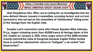 Sen. Mike Lee calls for a J6 Committee to investigate the Federal Government instigators