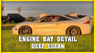 CLEANING 1997 Eclipse GST ENGINE BAY (Satisfying Cinematics)