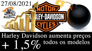 URGENTE: Harley Davidson aumenta PREÇOS das MOTOS Zero km