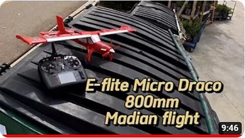 E-flite Micro Draco 800 mm maiden flight