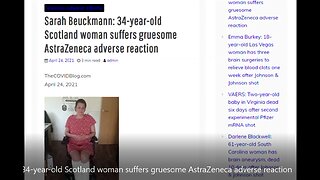 34-year-old Scotland woman suffers gruesome AstraZeneca adverse reaction