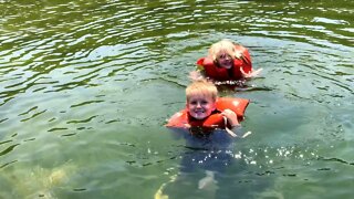 Swimming in the Cold Mountain Lake of Manti