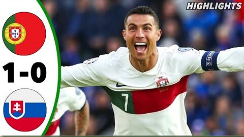 Portugal vs Slovakia 1-0 Highlights All Goals 2023 Bruna Fernandes Goal 🔥