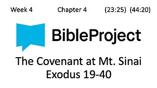 2024-02-07 Bible in a Year Week Week 4 Exodus 19-40