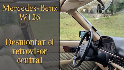 Mercedes Benz W126 - Como quitar y montar el retrovisor central tutorial