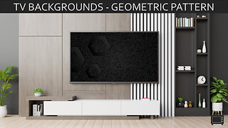 TV Background Geometric Pattern Screensaver TV Art Single Slide / No Sound