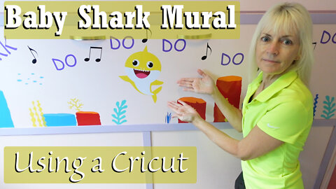 Fun Cricut Project | DIY Baby Shark mural