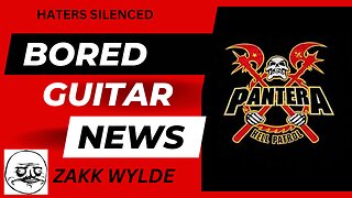 Pantera's Guitar Tech Silences Critics of Zakk Wylde--Bored Guitar News Episode 2 #pantera #news