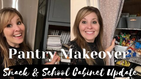 EXTREME PANTRY MAKEOVER 2022 | New Pantry Update & Homeschool Cabinet Makeover