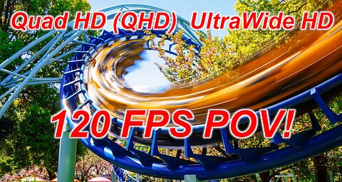 Ultra Wide 3440X1440 60 & 120 FPS! Planet Coaster: Futuristic Roller Coaster!