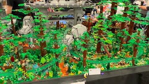 Star Wars Lego Endor Forest Railway from Brick Fair 2023 Dulles, VA