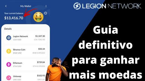 3 simples passos para ganhar mais dinheiro com o LEGION NETWORK em poucos dias e ter renda passíva.