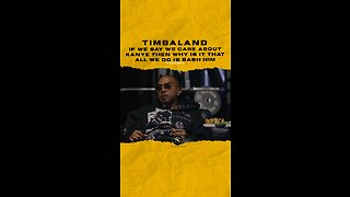 #timbaland If we say we care about #kanye then why is it that all we do is bash him?🎥 @IAMATHLETE