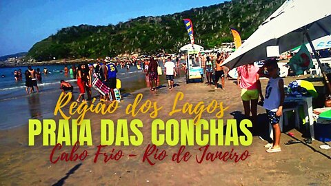 💛💚🦀🐠🌞PRAIA DO CONCHAS - CABO FRIO - REGIÃO DOS LAGOS - [WALK ON SHELL BEACH]