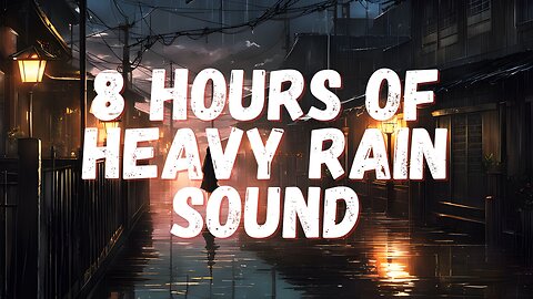 8 Hours of Gentle Night Rain Sounds for Sleeping | Beat insomnia, Relax, Pain Relief #sleepmusic