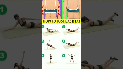 Simple exercise will lose your back fat in just 1 week | How to lose back fat