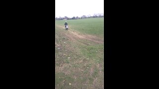 Moped dirt jump