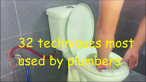 32 techniques most used by plumbers