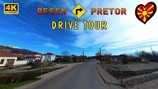 DRIVE TOUR - Destination from RESEN to RETOR (Lake Prespa), Macedonia (POV) Insta360 One X2