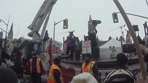 Canada Spring - Freedom Convoy 2022 - Feb5th - Polish Immigrant Grandfather and Grandkids Speak.