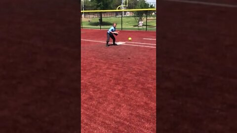 Backhand by 1B [8yr old]