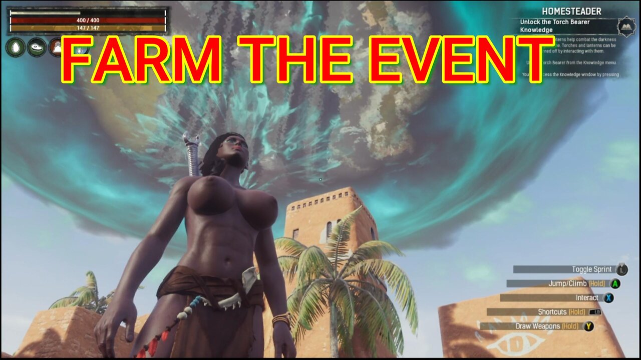 Conan Exiles, Farm the event Busty Boobs #Boosteroid #conanexiles  #boosteroid_cloud_gaming