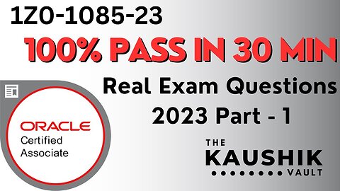 1Z0-1085-23 : Oracle Cloud Infrastructure 2023 Foundations Associate Real Exam Question : Part 1