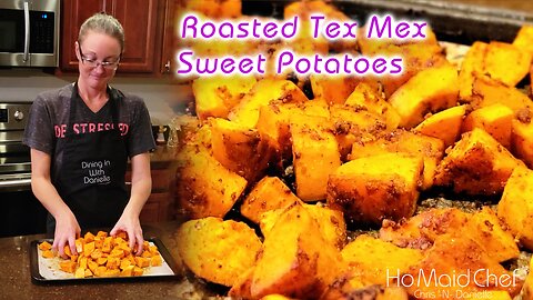 Roasted Tex Mex Sweet Potatoes | Dining In With Danielle