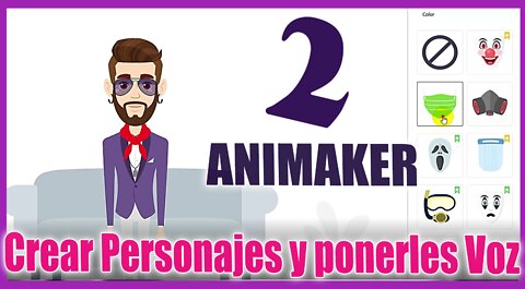 🆕 Como crear un PERSONAJE y agregar LOCUCIÓN en ANIMAKER 🔥 Tutorial 2