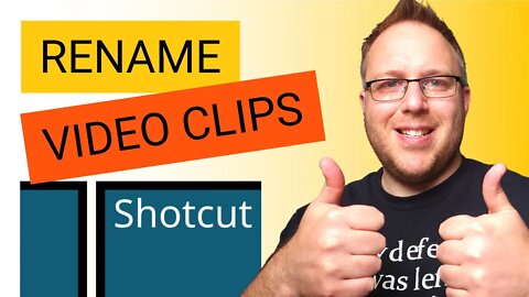 How to Rename Video Clips in Shotcut