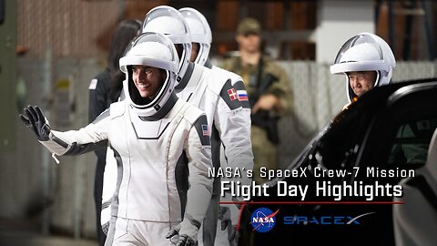 NASAs SpaceX Crew7 Flight Day 1 Highlights