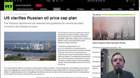 The West's oil price cap is $65-70 per barrel, way above $20 cost Russia incures to produce oil
